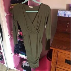 Fashionova Olive Green Dress